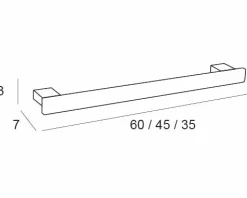 Toallero Barra 35 – Cr/Natural Modelo Natura – 1931025 – Manillons Torrent