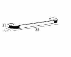Toallero Barra 35 – Cromo Modelo Carmen – 6631002 – Manillons Torrent