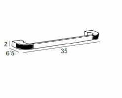 Toallero Barra 35 – Oro Modelo Carmen – 6631001 – Manillons Torrent