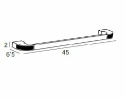 Toallero Barra 45 – Oro Modelo Carmen – 6618001 – Manillons Torrent