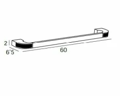 Toallero Barra 60 – Oro-Blanco Modelo Carmen – 6601050 – Manillons Torrent