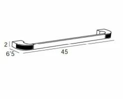 Toallero Barra 45 – Oro-Blanco Modelo Carmen – 6618050 – Manillons Torrent