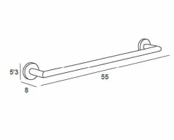 Toallero Barra 55 Cm – Pulido B. Modelo Eco – 6501053 – Manillons Torrent