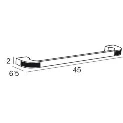 Toallero Barra Cristal 45 Cm – Carmen – Manillons Torrent