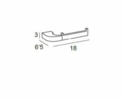 Toallero Bidet – Cromo Modelo Lys – 6712002 – Manillons Torrent