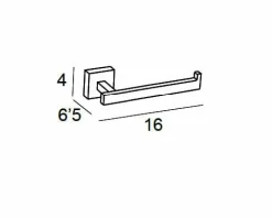 Toallero Bidet – Cromo Modelo Lissa – 6212002 – Manillons Torrent