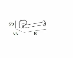 Toallero Bidet – Cromo Modelo Bassic – 1512002 – Manillons Torrent