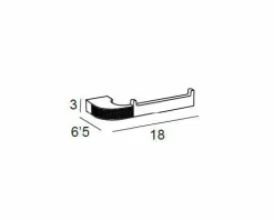 Toallero Bidet – Cromo Modelo Carmen – 6612002 – Manillons Torrent