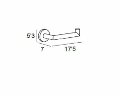 Toallero Bidet – Inox Cepillado Modelo Eco – 6512012 – Manillons Torrent