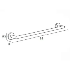 Toallero Con Forma De Barra De 45cm – Yass – Manillons Torrent