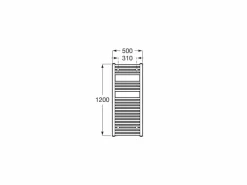 Toallero De Agua 500 X 1200 Mm – Victoria – Roca – A815505000