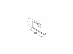 Toallero De Anilla (Posibilidad De Instalación Mediante Tornillería O Adhesivo) – Rubik – Roca – A816847024