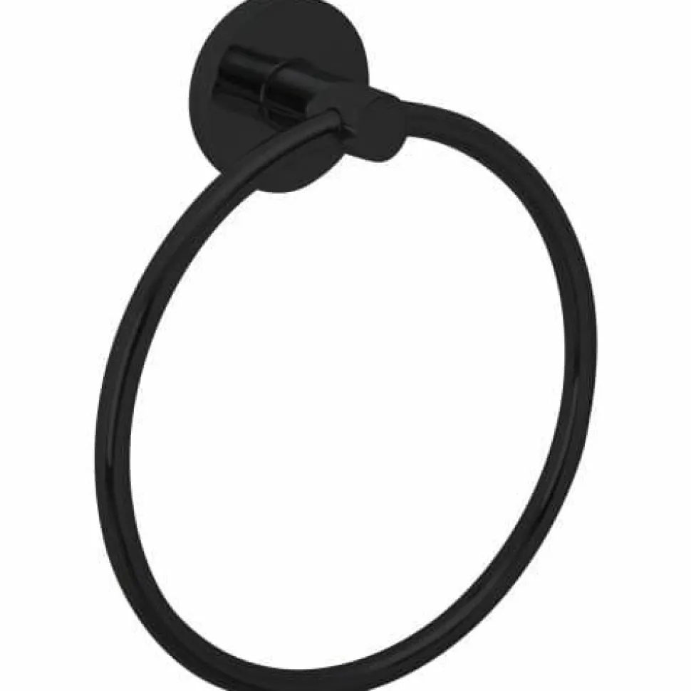 Toallero De Aro Color Negro Serie NIZA – 16860.N – Nofer