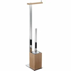 Toallero De Pie – Cr/Madera Natural Modelo Natura – 1939025 – Manillons Torrent