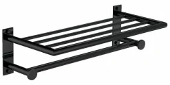Toallero Repisa – Negro Mate. Modelo Eco – 6535081 – Manillons Torrent