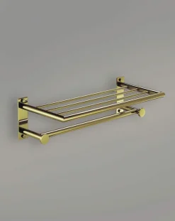 Toallero Repisa Pegar – Dorado Pvd. Modelo Eco – 6595056 – Manillons Torrent