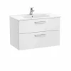 UNIK – Conjunto De Mueble Base Con Dos Cajones Y Lavabo De Porcelana – Victoria – Roca