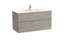 UNIK – Conjunto De Mueble Base Con Dos Cajones Y Lavabo De Porcelana – Victoria – Roca