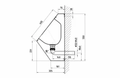 Urinario Prestowash Inox Seco – PrestoEquip – 88955