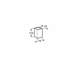 Vaso De Encimera Portacepillos Blanco Mate – ICE – Roca – A816860009