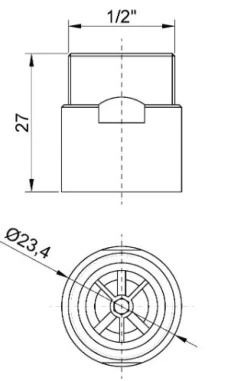 Válvula Antiretorno 1/2″ G – 97131.12 – Nofer